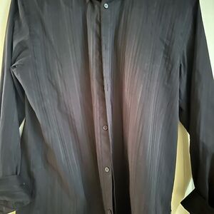 Calvin Klein Men's Dark Gray Button-Down Shirt